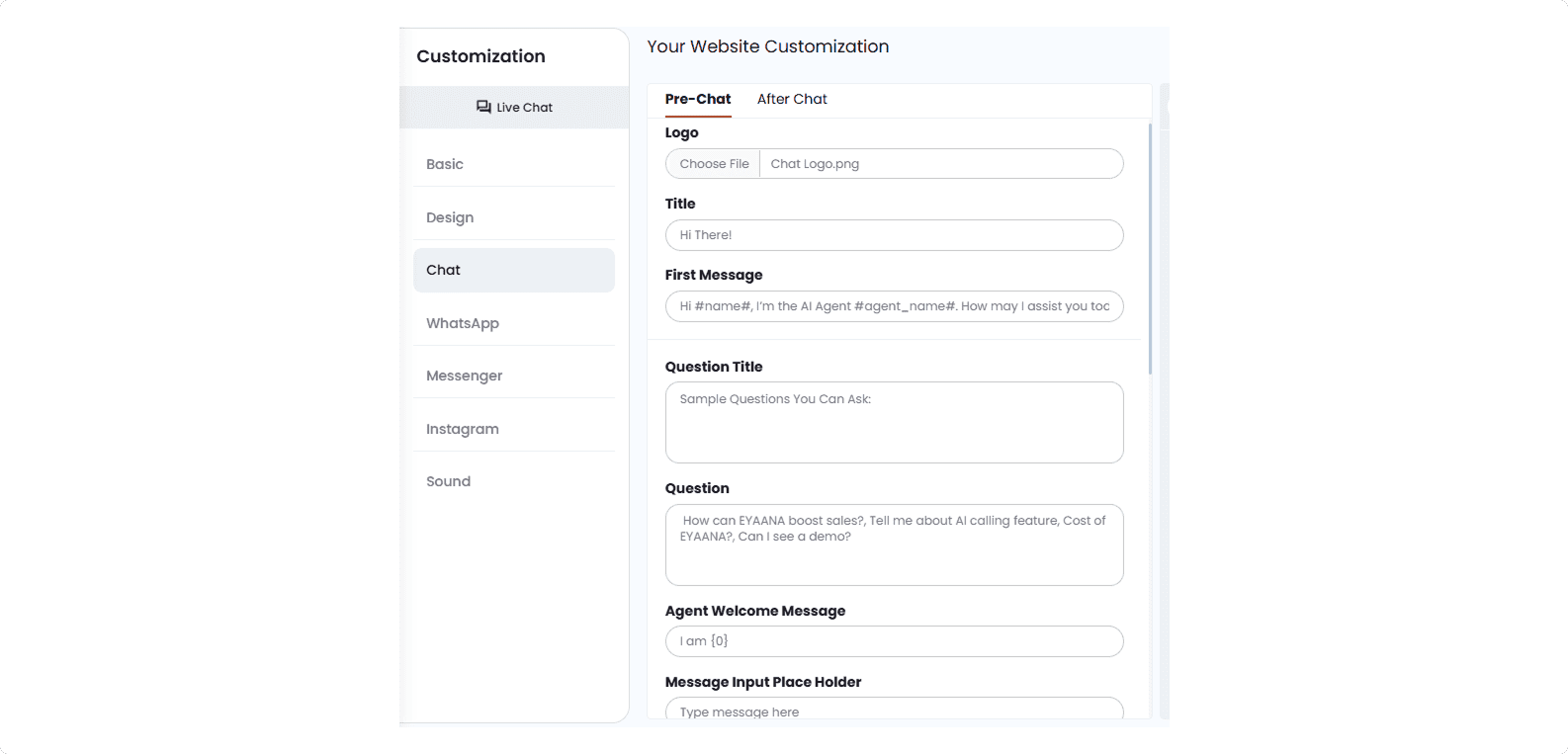 Pipeline Customization Chat