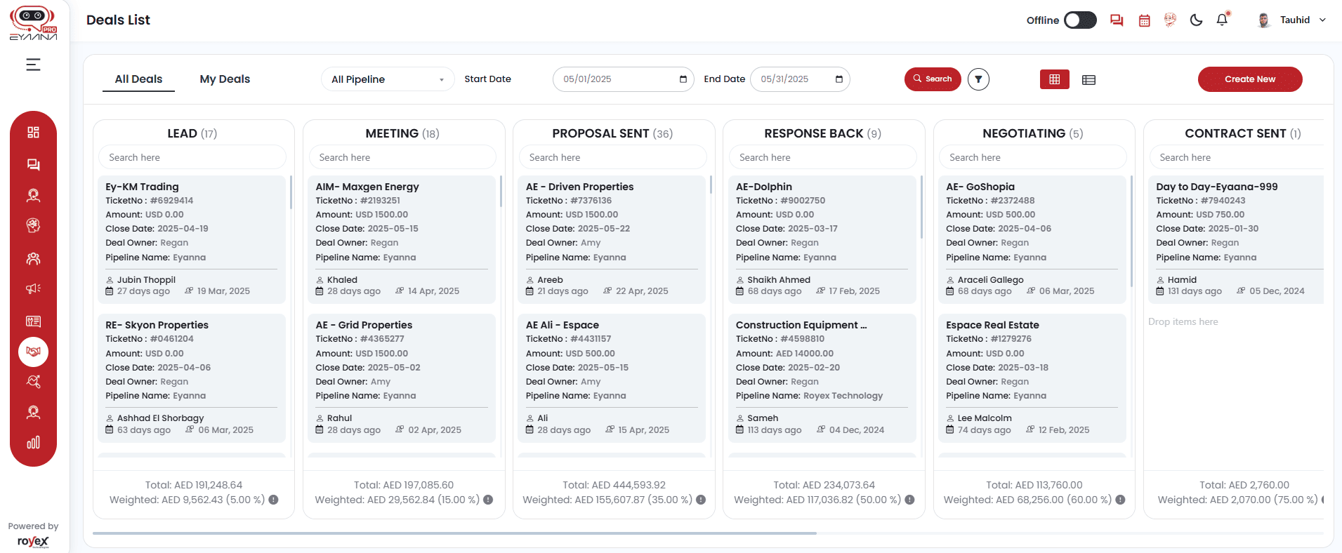 Deal List